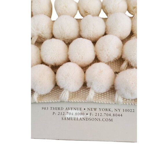 Samuel & Sons Passementerie 3 yards Dolce Pom Pom Fringe Designer Luxury Trim - Picture 4 of 7
